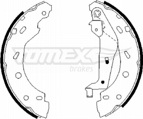 TOMEX brakes TX 21-75 - Bremžu loku komplekts autodraugiem.lv