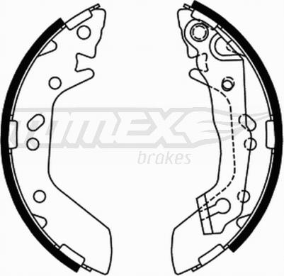 TOMEX brakes TX 21-70 - Bremžu loku komplekts autodraugiem.lv