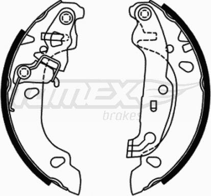 TOMEX brakes TX 21-71 - Bremžu loku komplekts autodraugiem.lv