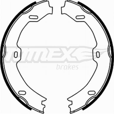 TOMEX brakes TX 21-72 - Bremžu loku komplekts autodraugiem.lv