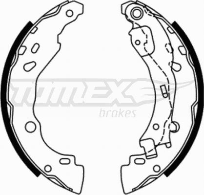 TOMEX brakes TX 21-77 - Bremžu loku komplekts autodraugiem.lv