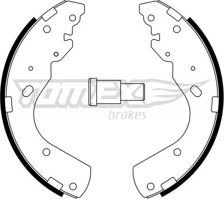 TOMEX brakes TX 23-44 - Bremžu loku komplekts autodraugiem.lv