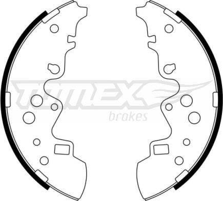 TOMEX brakes TX 23-09 - Bremžu loku komplekts autodraugiem.lv