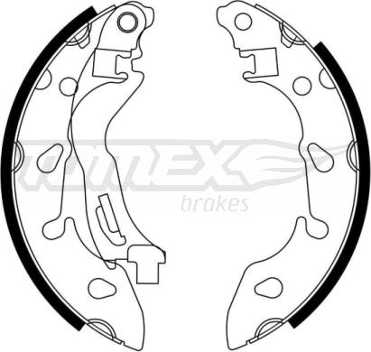 TOMEX brakes TX 23-04 - Bremžu loku komplekts autodraugiem.lv
