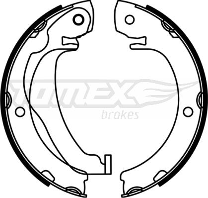 TOMEX brakes TX 23-05 - Bremžu loku komplekts autodraugiem.lv