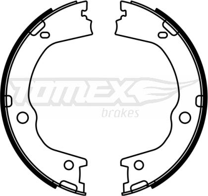 TOMEX brakes TX 23-06 - Bremžu loku komplekts autodraugiem.lv