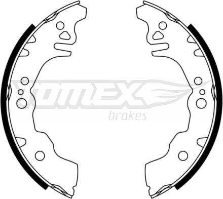 TOMEX brakes TX 23-08 - Bremžu loku komplekts autodraugiem.lv