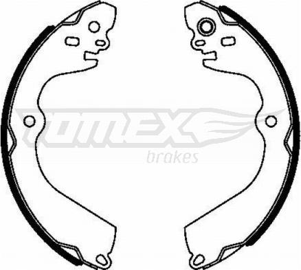 TOMEX brakes TX 23-07 - Bremžu loku komplekts autodraugiem.lv