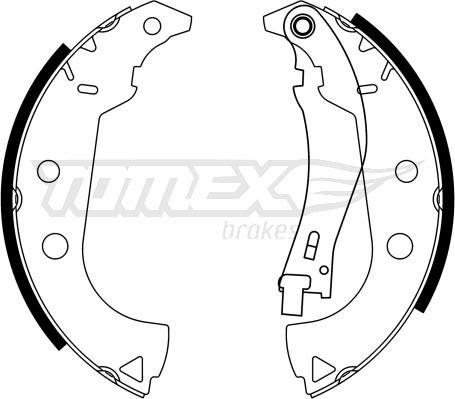 TOMEX brakes TX 23-15 - Bremžu loku komplekts autodraugiem.lv