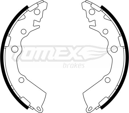 TOMEX brakes TX 23-18 - Bremžu loku komplekts autodraugiem.lv