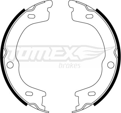 TOMEX brakes TX 23-13 - Bremžu loku komplekts autodraugiem.lv