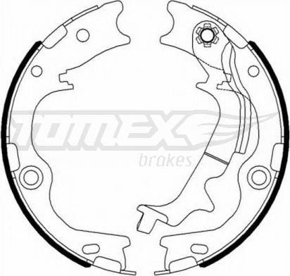 TOMEX brakes TX 23-12 - Bremžu loku komplekts autodraugiem.lv