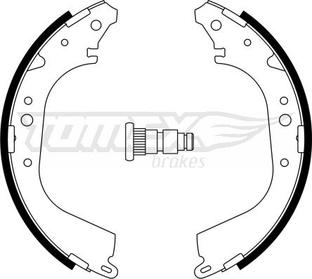 TOMEX brakes TX 23-35 - Bremžu loku komplekts autodraugiem.lv