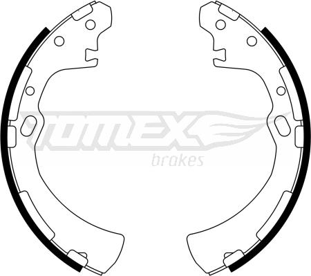 TOMEX brakes TX 23-31 - Bremžu loku komplekts autodraugiem.lv