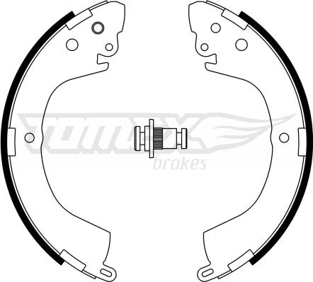 TOMEX brakes TX 23-29 - Bremžu loku komplekts autodraugiem.lv