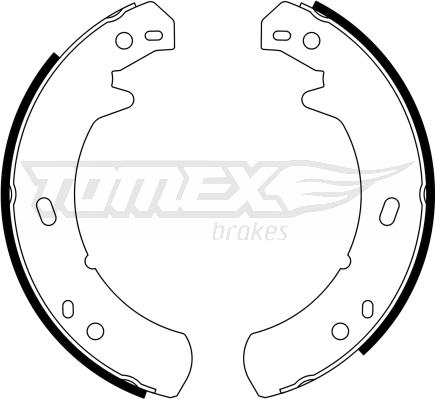 TOMEX brakes TX 23-24 - Bremžu loku komplekts autodraugiem.lv