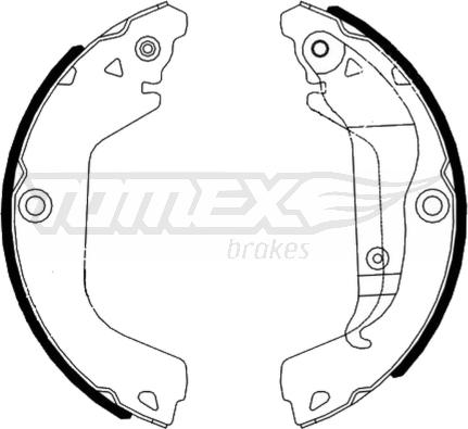 TOMEX brakes TX 23-20 - Bremžu loku komplekts autodraugiem.lv