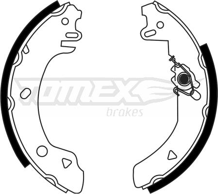 TOMEX brakes TX 23-22 - Bremžu loku komplekts autodraugiem.lv