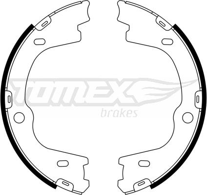 TOMEX brakes TX 23-27 - Bremžu loku komplekts autodraugiem.lv