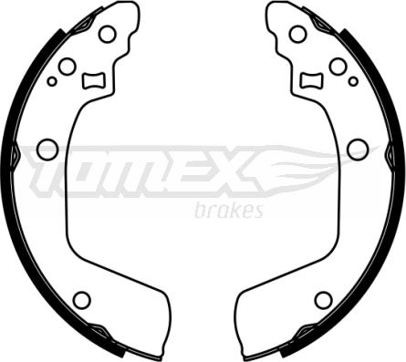 TOMEX brakes TX 22-94 - Bremžu loku komplekts autodraugiem.lv