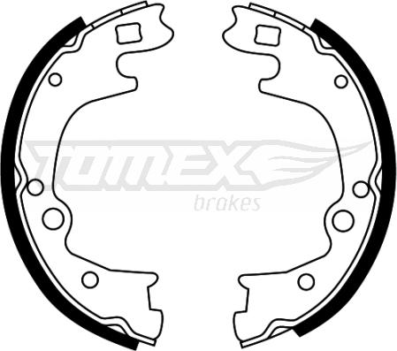TOMEX brakes TX 22-49 - Bremžu loku komplekts autodraugiem.lv