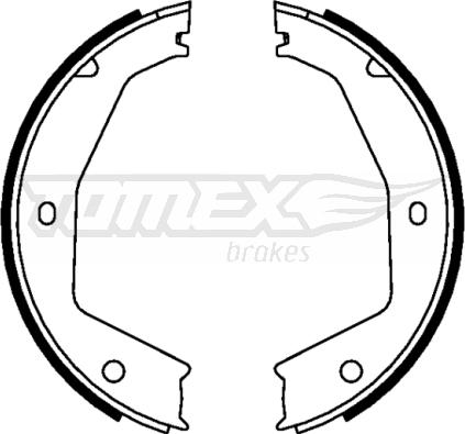 TOMEX brakes TX 22-44 - Bremžu loku komplekts autodraugiem.lv