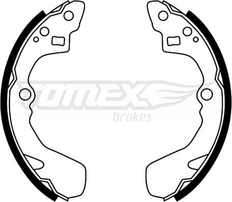 TOMEX brakes TX 22-48 - Bremžu loku komplekts autodraugiem.lv