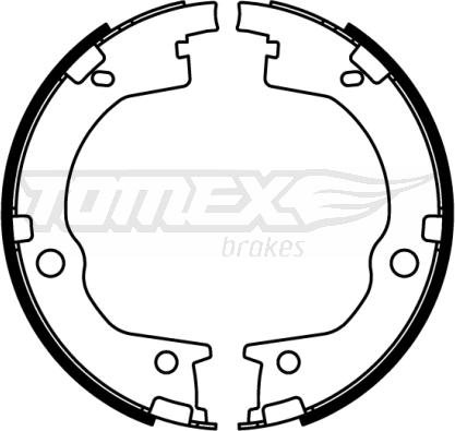 TOMEX brakes TX 22-55 - Bremžu loku komplekts autodraugiem.lv