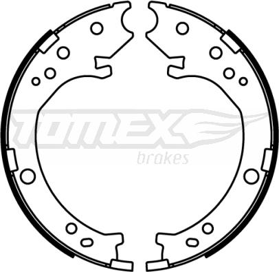 TOMEX brakes TX 22-51 - Bremžu loku komplekts autodraugiem.lv