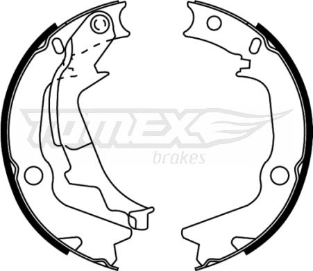 TOMEX brakes TX 22-53 - Bremžu loku komplekts autodraugiem.lv