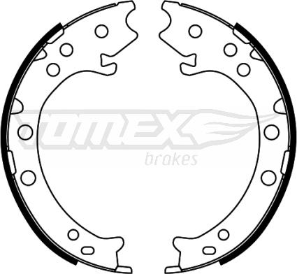 TOMEX brakes TX 22-52 - Bremžu loku komplekts autodraugiem.lv