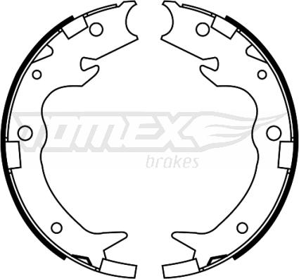 TOMEX brakes TX 22-65 - Bremžu loku komplekts autodraugiem.lv