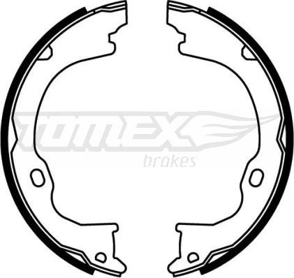 TOMEX brakes TX 22-61 - Bremžu loku komplekts autodraugiem.lv