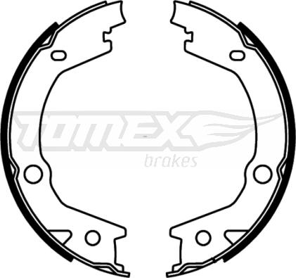 TOMEX brakes TX 22-68 - Bremžu loku komplekts autodraugiem.lv