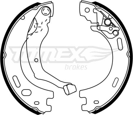 TOMEX brakes TX 22-63 - Bremžu loku komplekts autodraugiem.lv