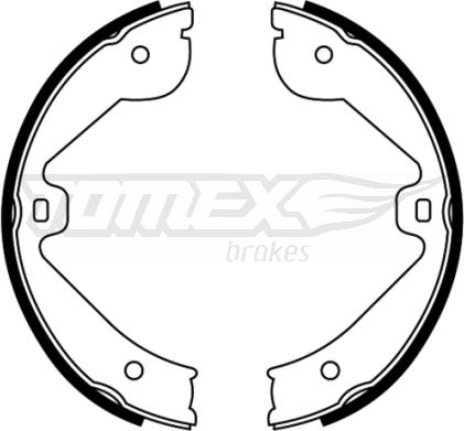 TOMEX brakes TX 22-67 - Bremžu loku komplekts autodraugiem.lv