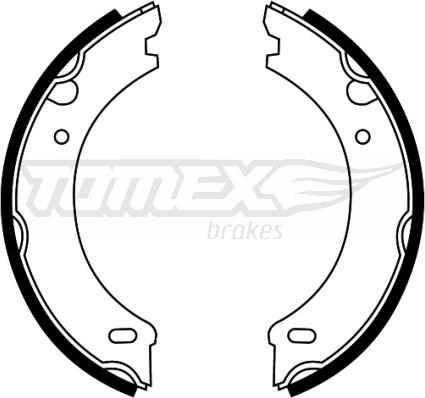 TOMEX brakes TX 22-09 - Bremžu loku komplekts autodraugiem.lv