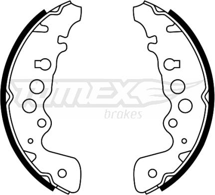 TOMEX brakes TX 22-04 - Bremžu loku komplekts autodraugiem.lv