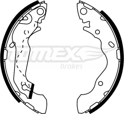 TOMEX brakes TX 22-05 - Bremžu loku komplekts autodraugiem.lv