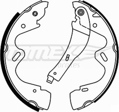 TOMEX brakes TX 22-01 - Bremžu loku komplekts autodraugiem.lv