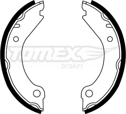 TOMEX brakes TX 22-08 - Bremžu loku komplekts autodraugiem.lv