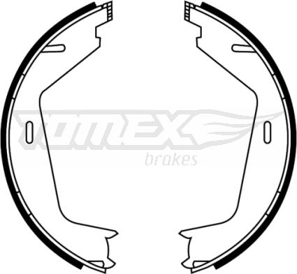 TOMEX brakes TX 22-11 - Bremžu loku komplekts autodraugiem.lv