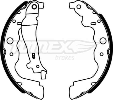 TOMEX brakes TX 22-18 - Bremžu loku komplekts autodraugiem.lv