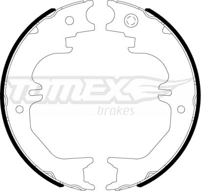 TOMEX brakes TX 22-84 - Bremžu loku komplekts autodraugiem.lv