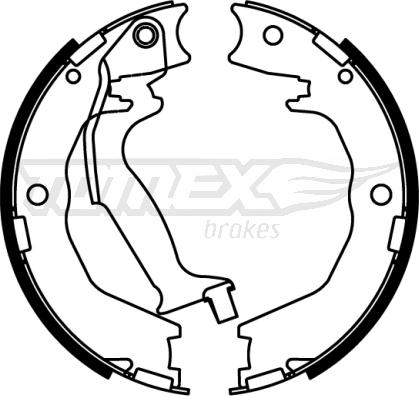 TOMEX brakes TX 22-85 - Bremžu loku komplekts autodraugiem.lv