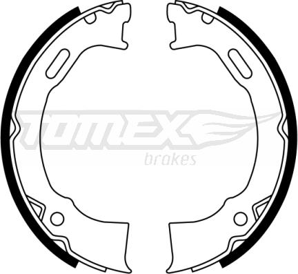 TOMEX brakes TX 22-87 - Bremžu loku komplekts autodraugiem.lv