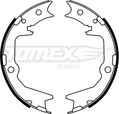 TOMEX brakes TX 22-39 - Bremžu loku komplekts autodraugiem.lv