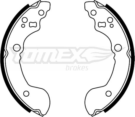 TOMEX brakes TX 22-31 - Bremžu loku komplekts autodraugiem.lv