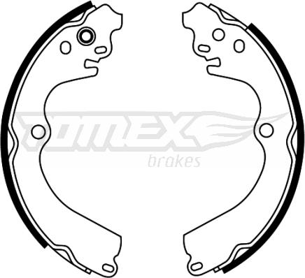 TOMEX brakes TX 22-32 - Bremžu loku komplekts autodraugiem.lv