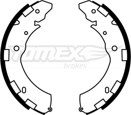 TOMEX brakes TX 22-37 - Bremžu loku komplekts autodraugiem.lv